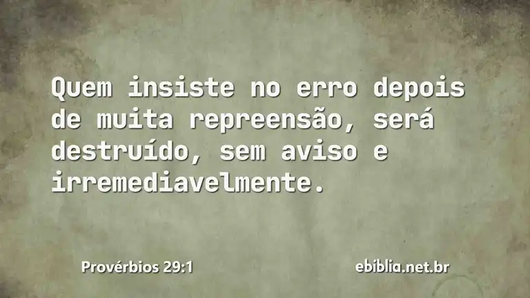 Provérbios 29:1