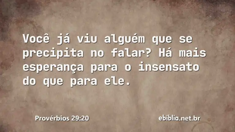 Provérbios 29:20