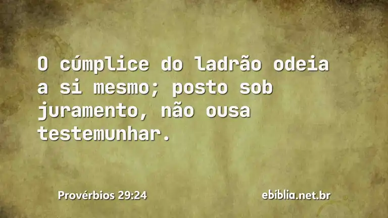 Provérbios 29:24