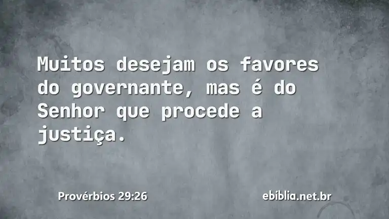 Provérbios 29:26