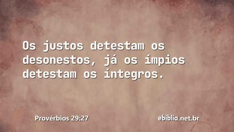 Provérbios 29:27