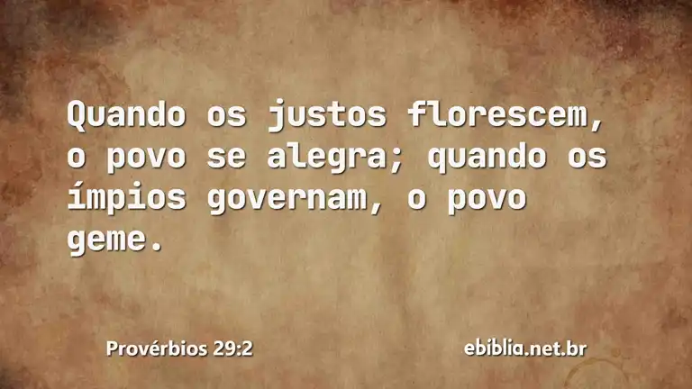 Provérbios 29:2