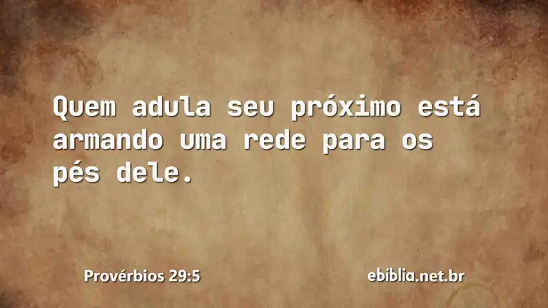 Provérbios 29:5