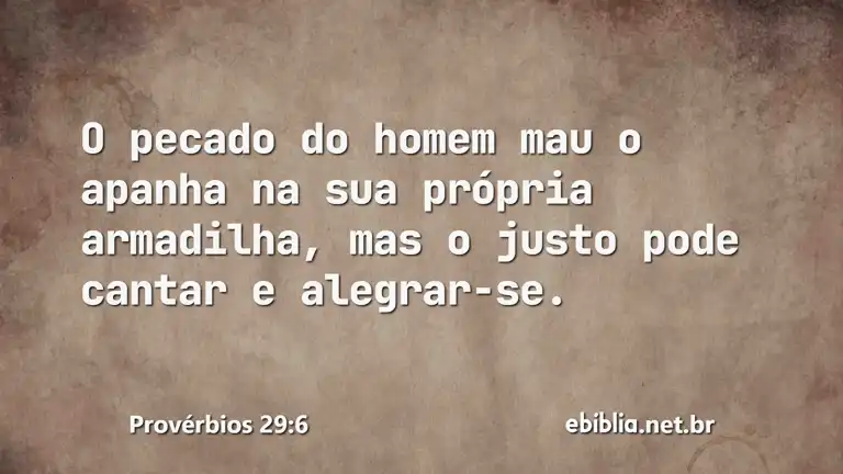 Provérbios 29:6