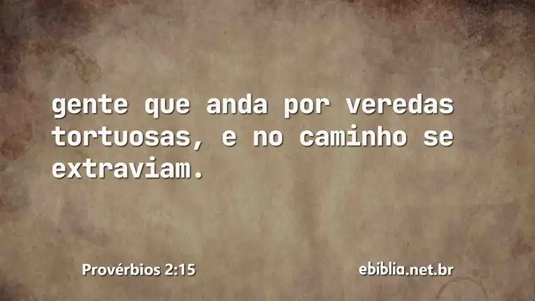 Provérbios 2:15