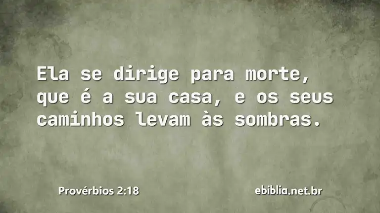 Provérbios 2:18