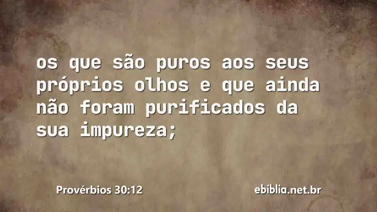 Provérbios 30:12