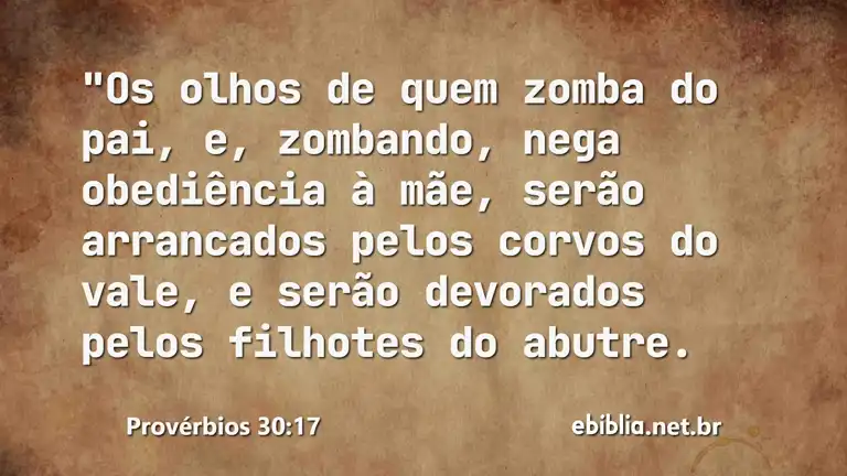 Provérbios 30:17