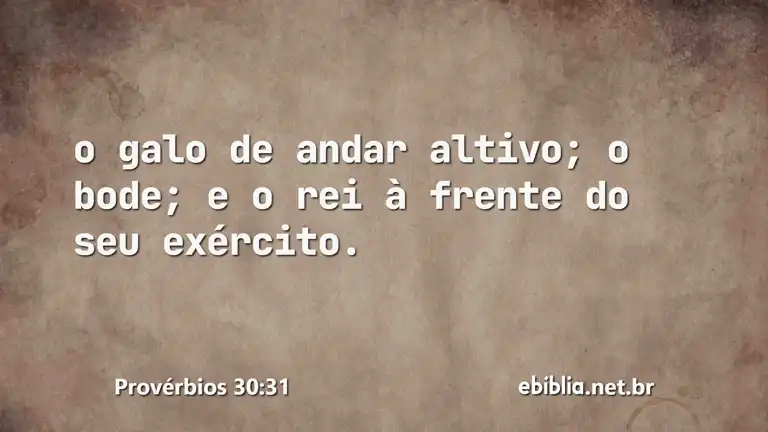 Provérbios 30:31