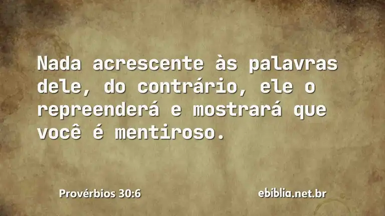 Provérbios 30:6