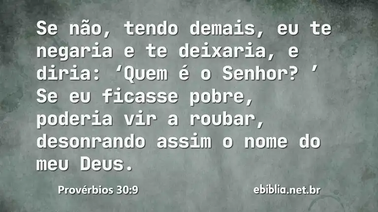 Provérbios 30:9