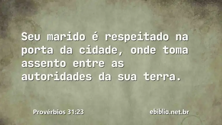 Provérbios 31:23