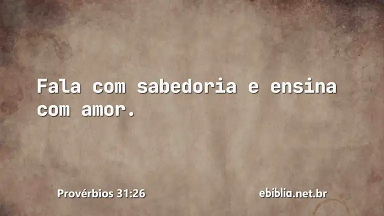 Provérbios 31:26