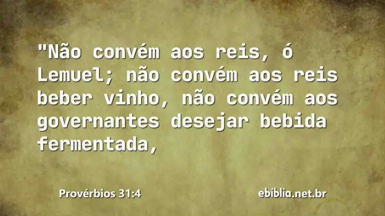 Provérbios 31:4