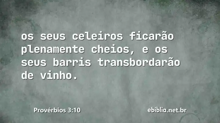 Provérbios 3:10