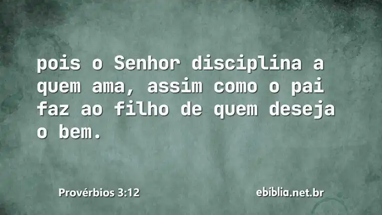 Provérbios 3:12