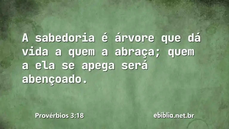 Provérbios 3:18