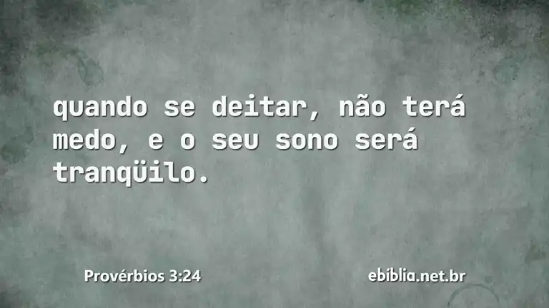 Provérbios 3:24