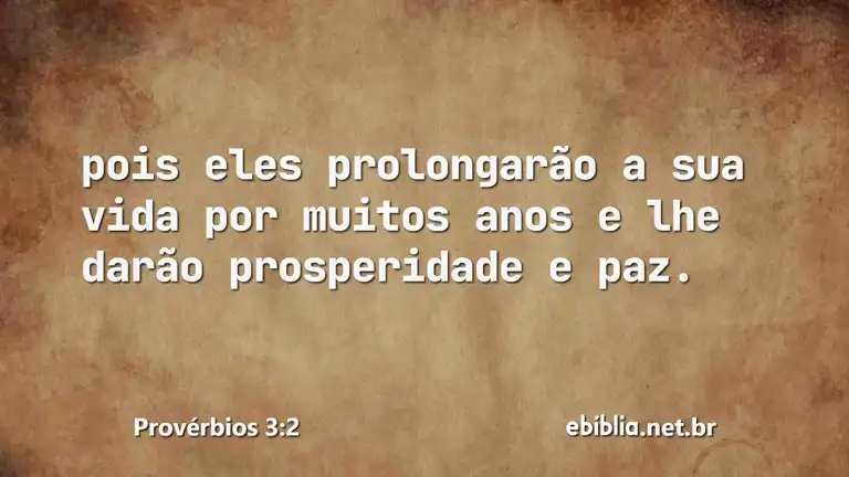 Provérbios 3:2