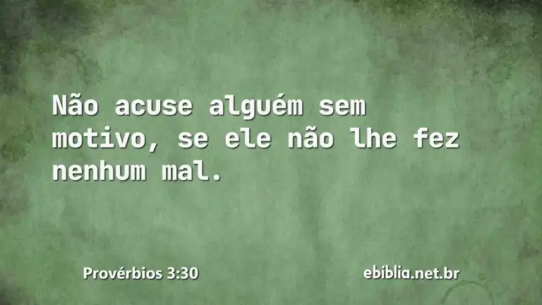 Provérbios 3:30