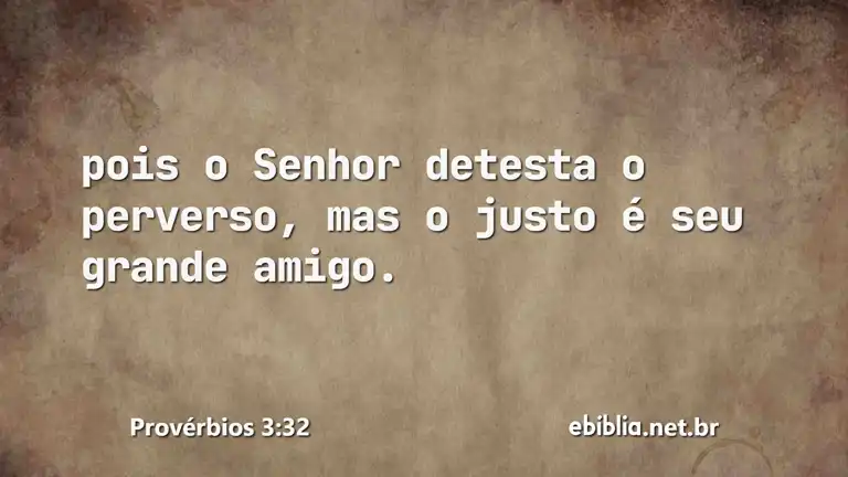 Provérbios 3:32