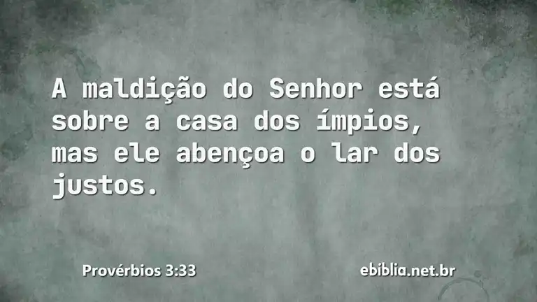 Provérbios 3:33