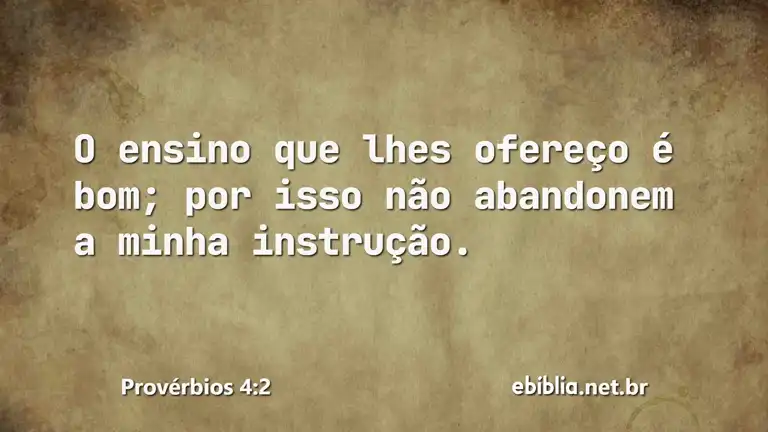 Provérbios 4:2