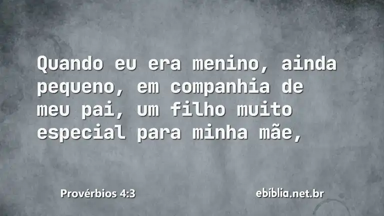 Provérbios 4:3