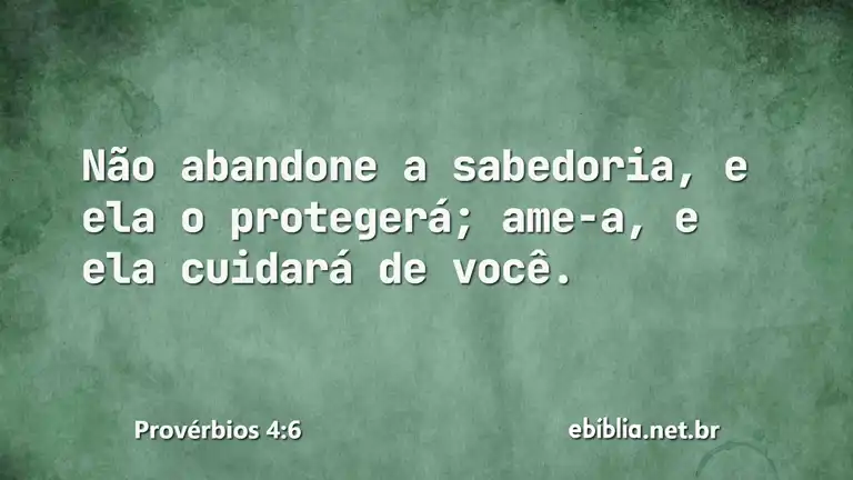 Provérbios 4:6