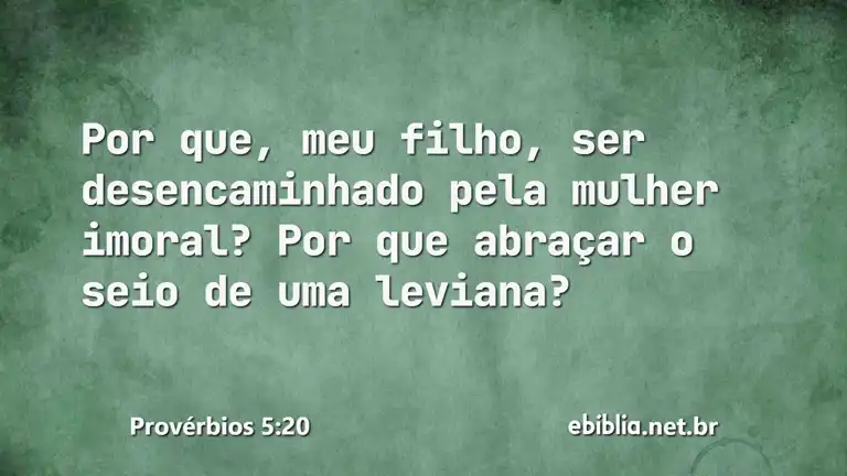 Provérbios 5:20