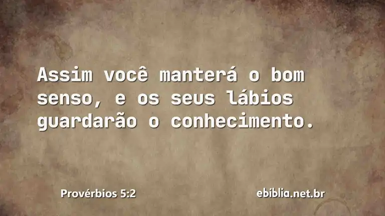 Provérbios 5:2