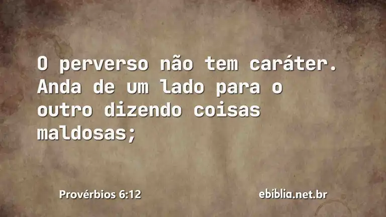 Provérbios 6:12