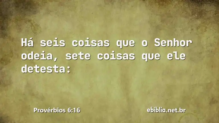 Provérbios 6:16