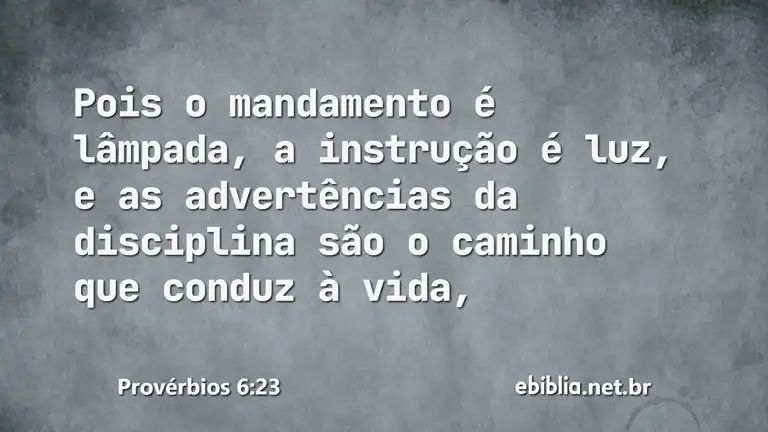 Provérbios 6:23