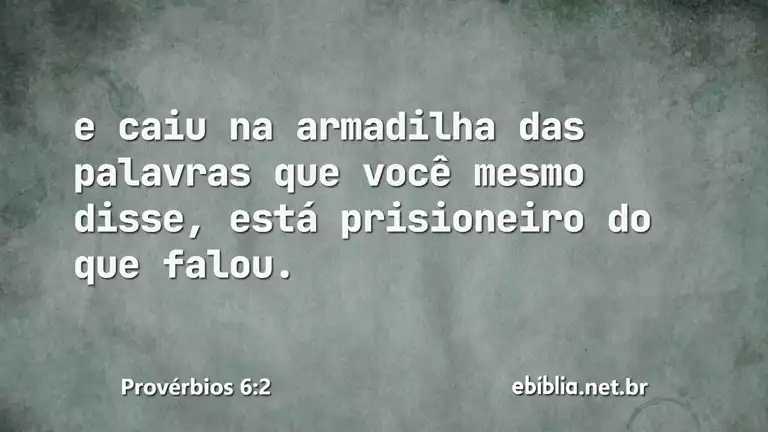 Provérbios 6:2