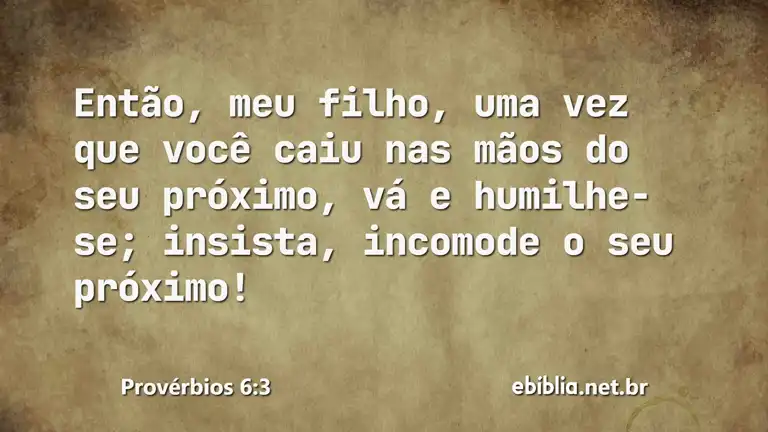 Provérbios 6:3