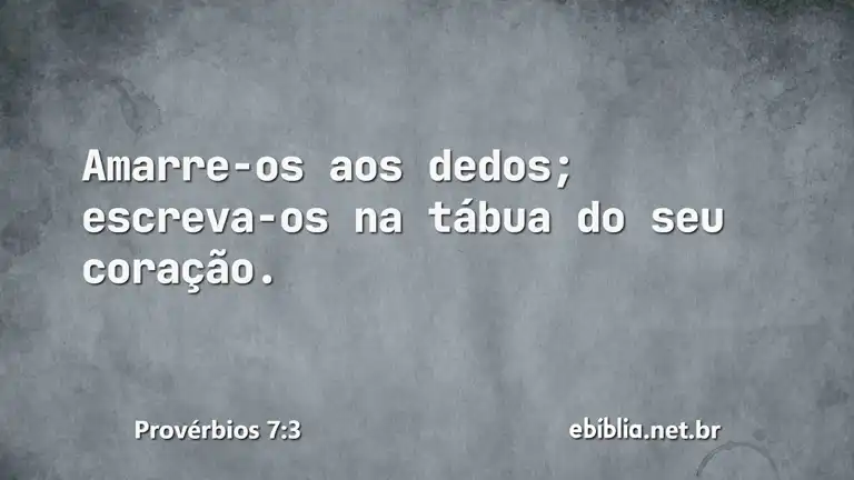 Provérbios 7:3