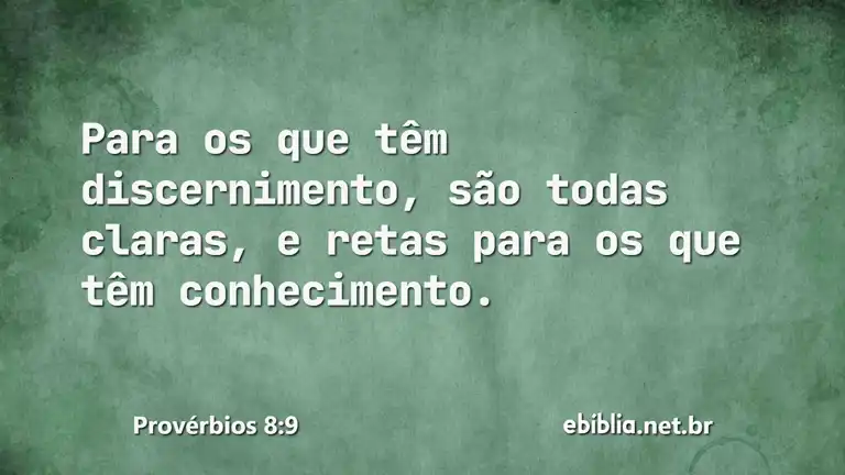 Provérbios 8:9