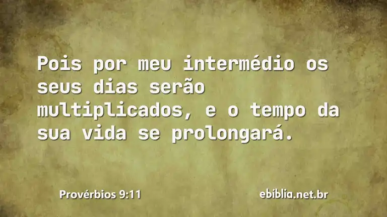 Provérbios 9:11