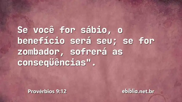 Provérbios 9:12