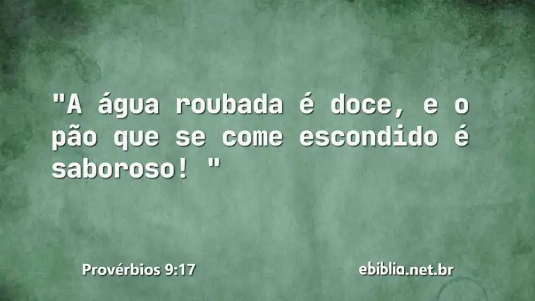 Provérbios 9:17