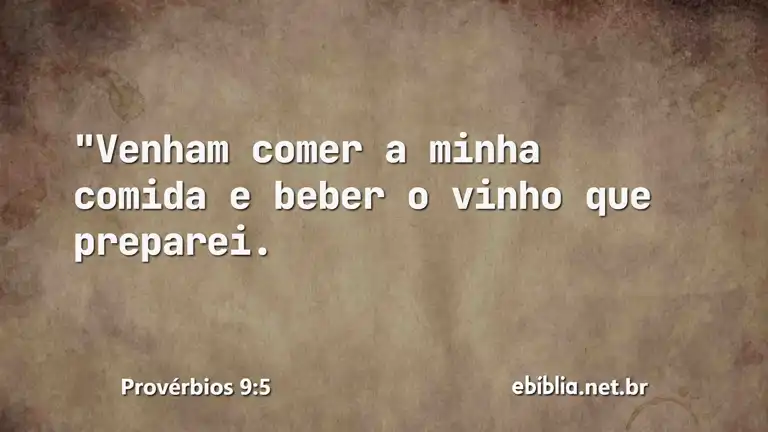 Provérbios 9:5