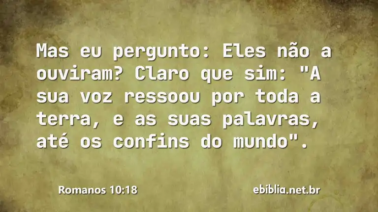 Romanos 10:18