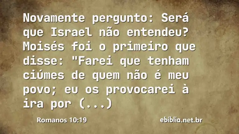 Romanos 10:19