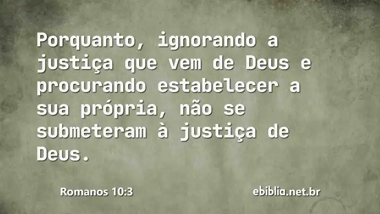 Romanos 10:3