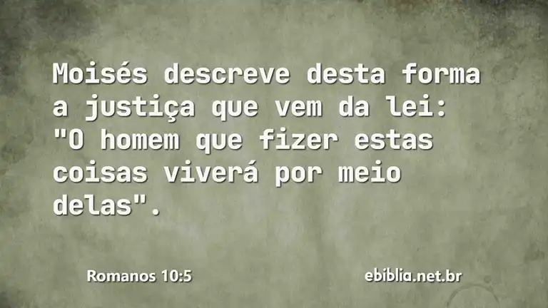 Romanos 10:5