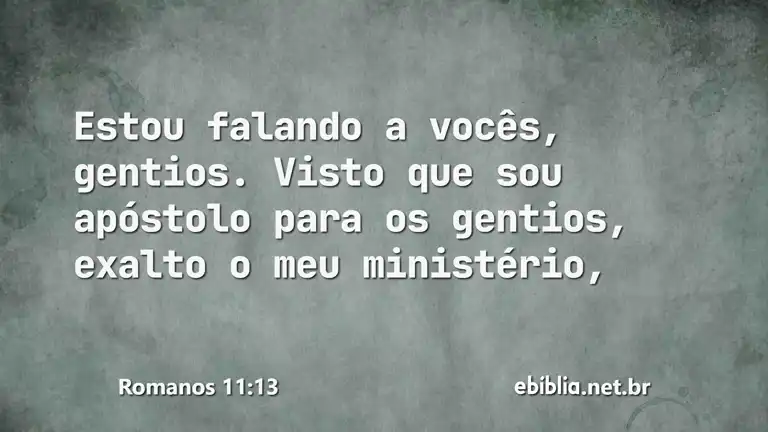 Romanos 11:13