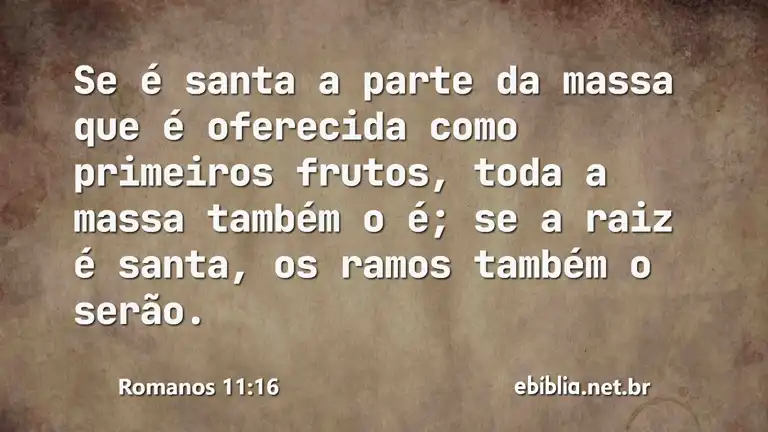 Romanos 11:16