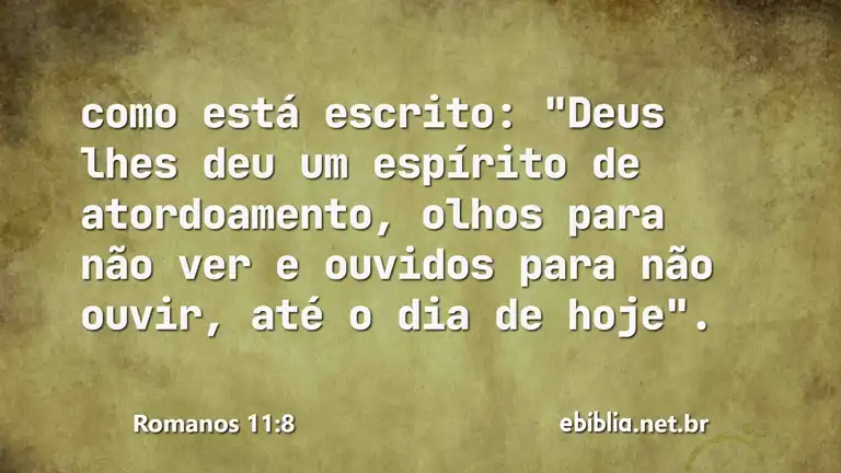 Romanos 11:8