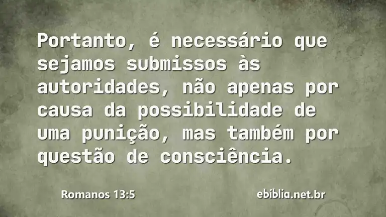 Romanos 13:5